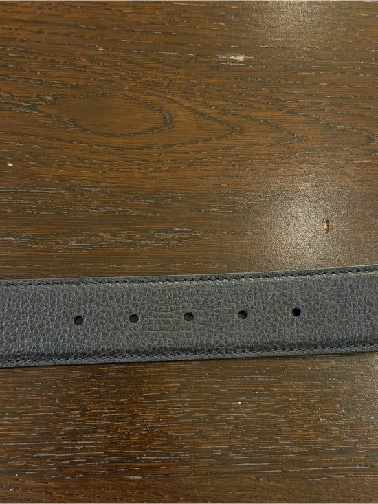 Gucci Black Leather Belt with Gold Double G Buckle main image 5